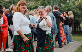 Zespoły, goście, organizatorzy i publiczność na Festynie.