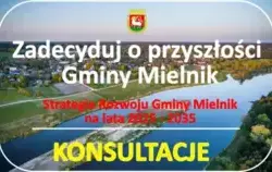 plakat informacyjny zadecyduj o przyszłości Gminy Mielnik