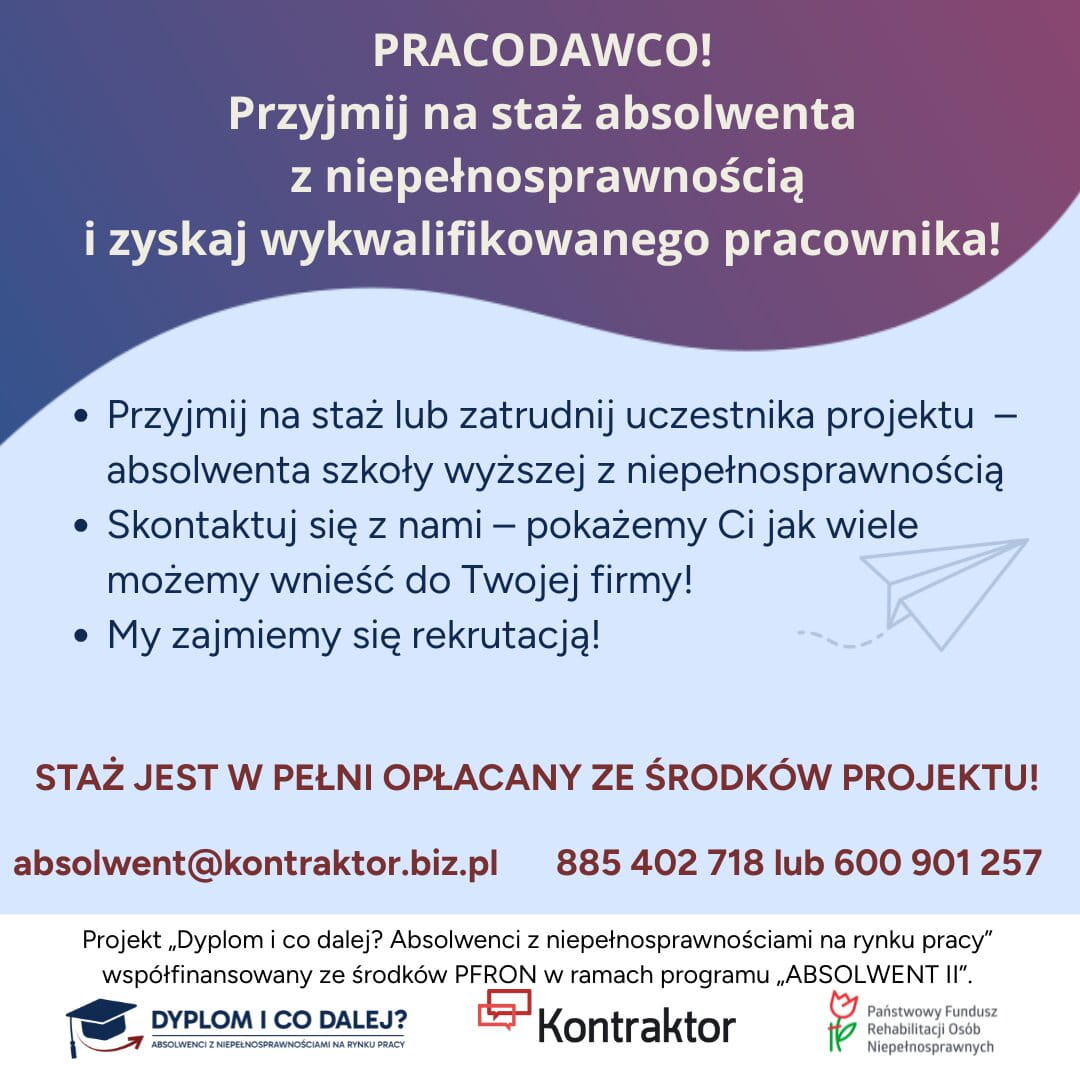 Plakat informacyjny