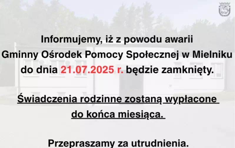 plakat informacyjny