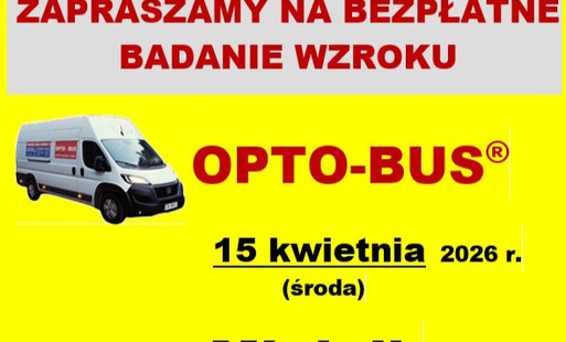 Plakat informacyjny bezpłatne badanie wzroku